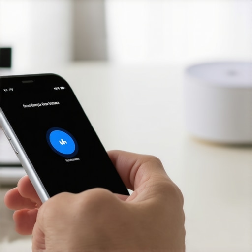 Personalizing Your Smart Home Ecosystem Person configuring smart home devices with a smartphone.