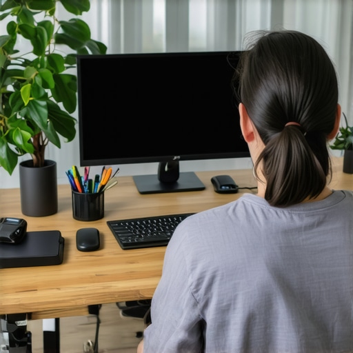 Home Office Maintenance Tools 2026 A technician cleaning and monitoring a smart home office setup with various tools in use
