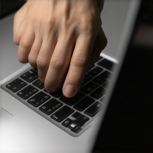 Cleaning Laptop Air Vents Person using compressed air to clear dust from a laptop's air vents