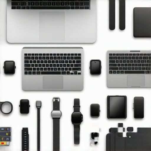 A workspace showcasing organized tech gear and maintenance tools for longevity.