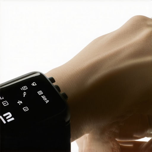 Person editing notification settings on a smartwatch in a well-lit environment.