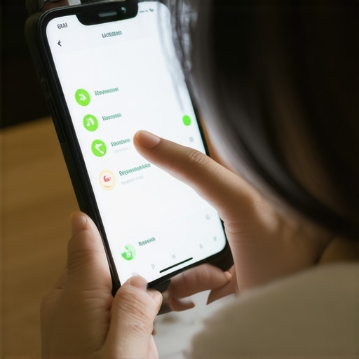 User adjusting location permissions on a smartphone