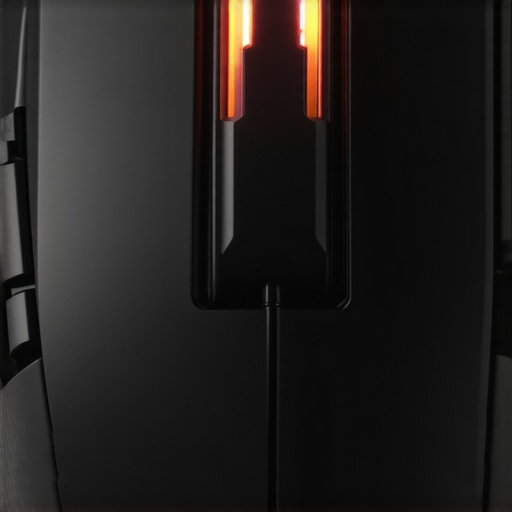 Detailed close-up of a gaming mouse showing adjustable weights and user handling it.