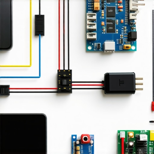 Close-up of smart home wiring and electrical components illustrating circuit connections.