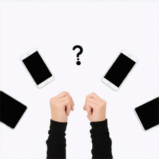 Evaluating Wearables and Devices Person comparing various smart gadgets and accessories on a table, highlighting compatibility considerations