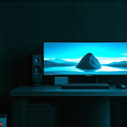 A clean and organized home office with wireless peripherals and cable management solutions
