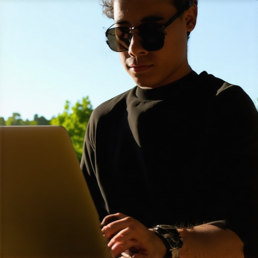 The Best Laptop Settings for Working Outside on a Sunny Day