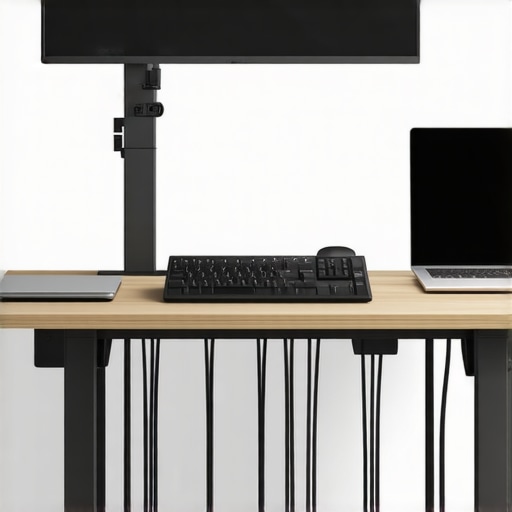 The Best Way to Organize the Cables Behind Your Standing Desk