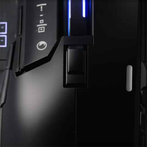 A gaming mouse with DPI adjustment button and software calibration screen