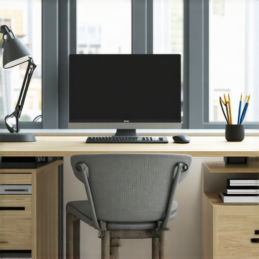A Well-Kept Home Office for Long-Term Productivity A tidy and organized home office setup with clean cables and well-maintained devices