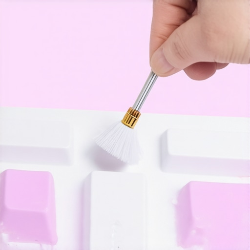 Person cleaning and lubricating a mechanical keyboard to eliminate squeaky spacebar.