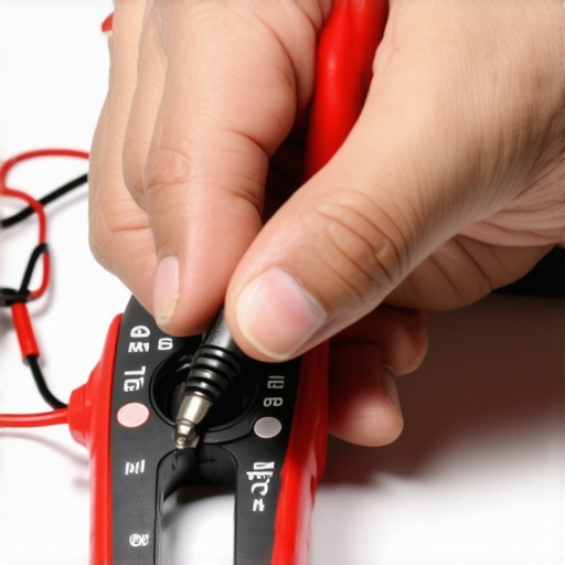Diagnosing Smart Device Wiring with a Multimeter Person testing smart home wiring with a multimeter for maintenance