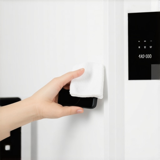 Maintaining Smart Devices: Clean Ports for Better Performance Person cleaning smart device port with microfiber cloth in a home setting