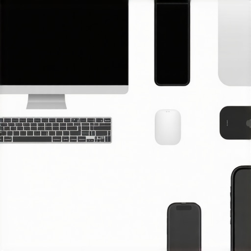 A well-maintained home office setup with latest tech gear and organized workspace