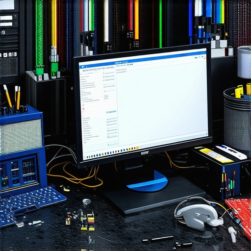 Tech Maintenance Tools for Long-Term Performance Various tools and software screens used for device maintenance and troubleshooting