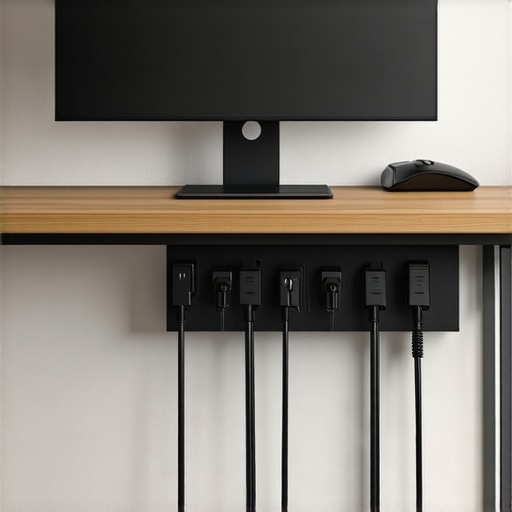 The Best Way to Route Cables Behind a Floating Desk