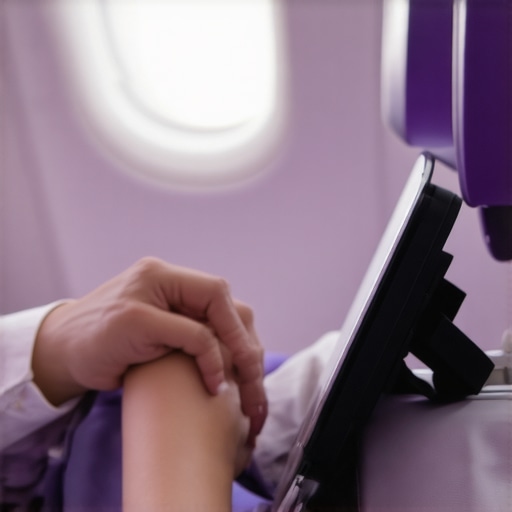 The Simple Hack for Keeping Your Tablet Upright on an Airplane Tray