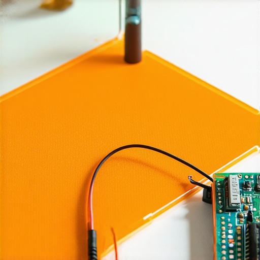 A technician installing a heating element on the rear of a smart mirror to prevent bathroom steam.