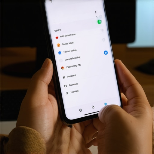 Smartphone screen showing the setting to turn off WiFi Assist to prevent 5G switching.