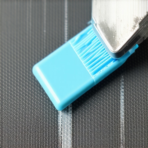 Expert speaker cleaning with mounting putty Close up of smartphone speaker mesh being cleaned of dust and lint using specialized putty.