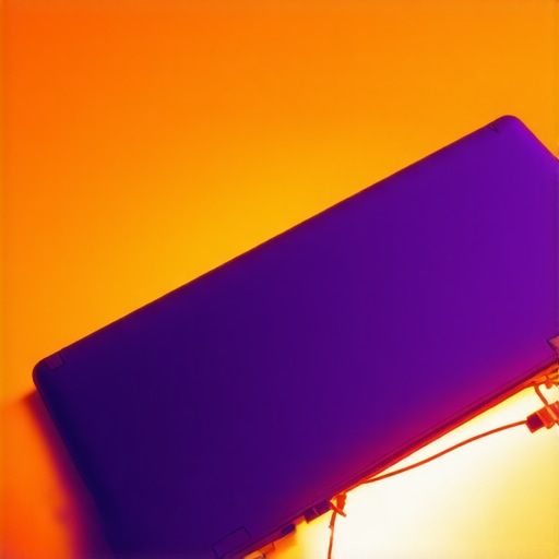 Hidden Heat Stress in Modern Standby Mode Thermal imaging view of an overheating laptop inside a bag