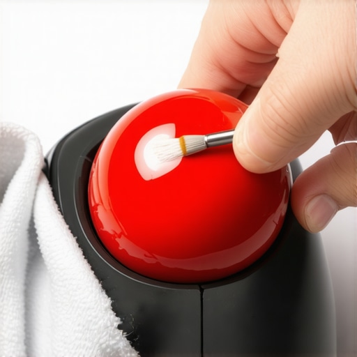 How to clean a trackball mouse without damaging the sensor