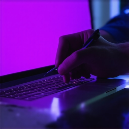How to fix a laptop screen that has a purple tint