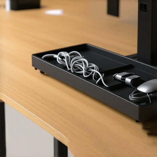How to hide messy cables under a sit-stand desk