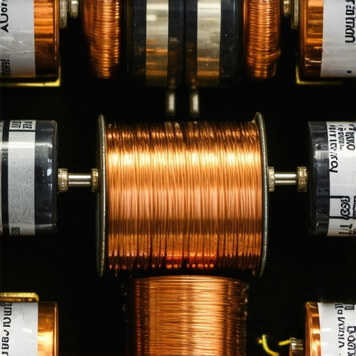 Internal Components of a High-Quality Power Adapter Close-up of electronic circuitry and copper coils inside a modern laptop charger.