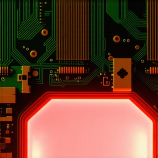 Close-up view of the internal sensor components of a gaming controller.