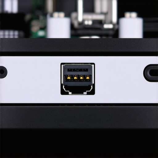 Internal Laptop DC Jack Fatigue Close up of a loose laptop power jack internal structure showing wear and tear.
