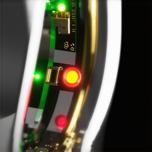 Close-up of smart ring PPG sensors and internal circuitry
