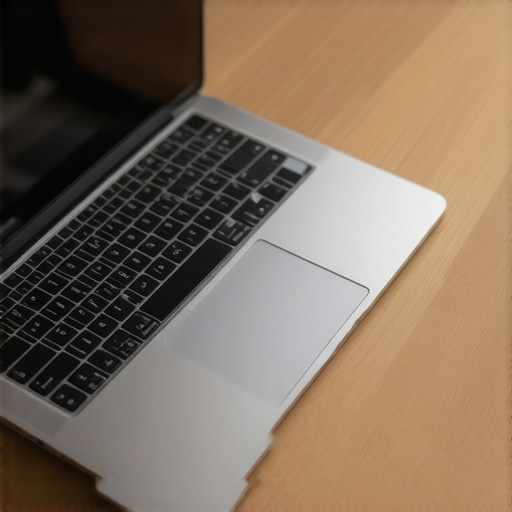 A laptop on a cooling stand to improve airflow during video calls