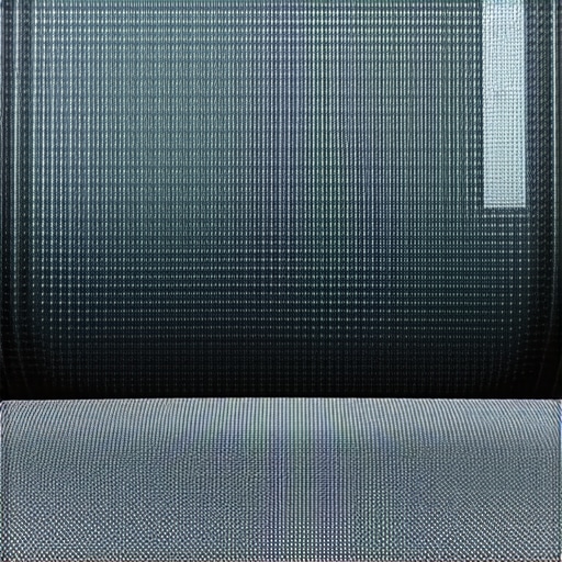 Macro view of office chair mesh dust Close-up of dust trapped inside the fibers of a black mesh office chair