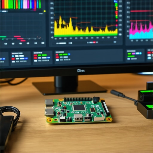 A detailed shot of a network monitoring tool showing data traffic from various smart home devices.