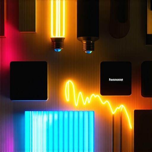 Navigating Smart Home Signal Interference A visualization of digital noise affecting smart home devices in a home office