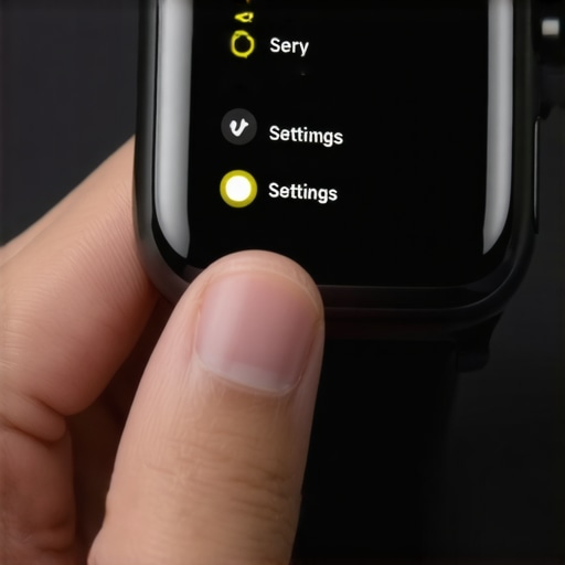 A person adjusting the power saving and sensor settings on a smartwatch to improve battery life.
