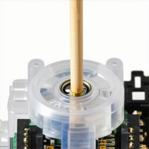 Precision Maintenance for Tech Gear Lubricating a computer mouse scroll wheel axle with a toothpick