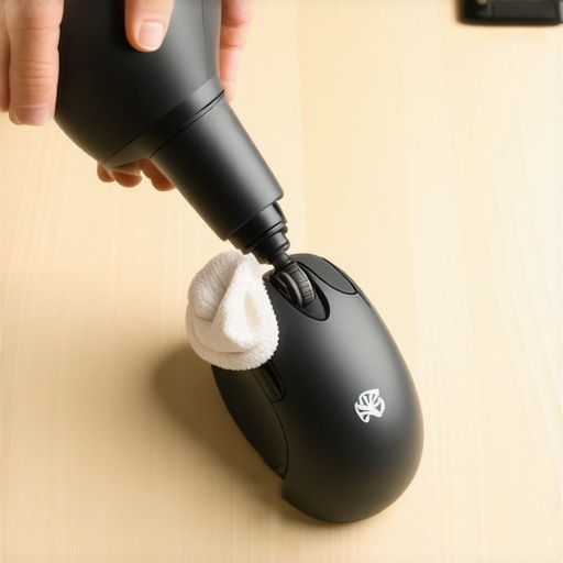 Pro Trackball Maintenance Tools Cleaning kit for an ergonomic trackball mouse including air blower and cloth