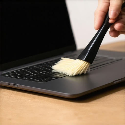 Cleaning laptop vents with specialized tools