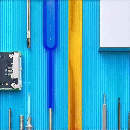 Professional Laptop Repair Tools A precision toolkit used for fixing laptop display cables and hinges.
