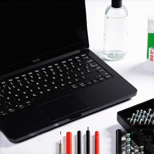 Professional Tech Maintenance Toolkit and Laptop Precision screwdriver set and tools used for maintaining high-end laptops and home office gear.