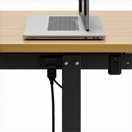 A high-performance docking station mounted under a desk with neat cable management.