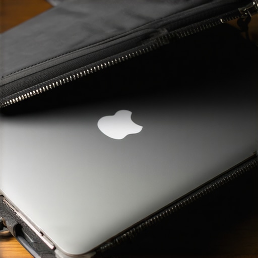 Rigid Hardshell Laptop Case for Maximum Protection A durable hardshell laptop case open on a desk, illustrating structural protection for travel gear.