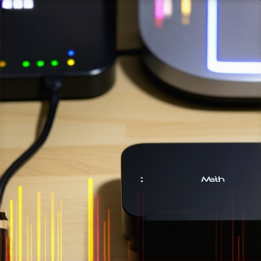 Visualizing heat and wireless noise in a smart home hub setup.