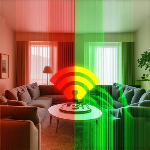 A visualization showing how multiple smart devices can cause Wi-Fi signal collisions and latency.