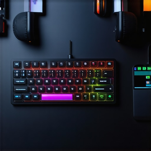 Close-up of a tablet screen showing custom video editing shortcuts next to a professional keyboard.