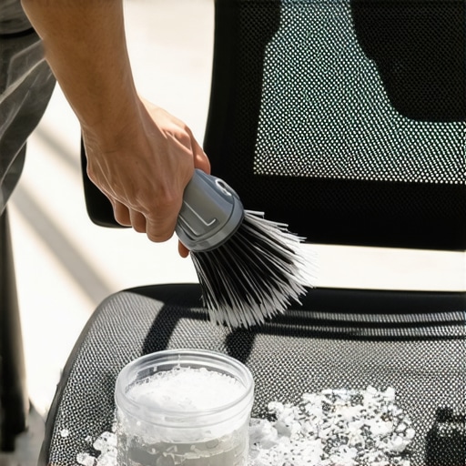 The tactic for cleaning a mesh office chair without a vacuum