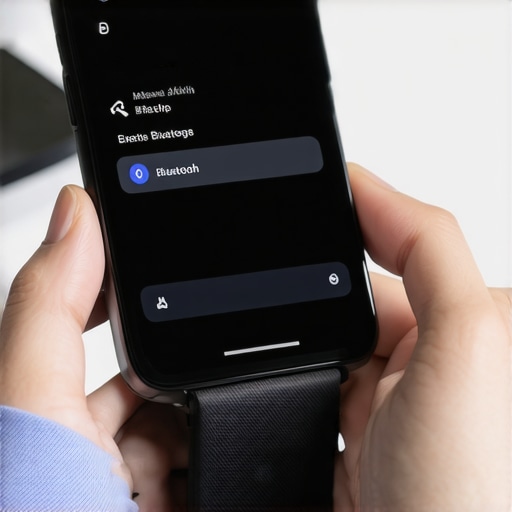 Pairing a smartwatch with a smartphone in a home office