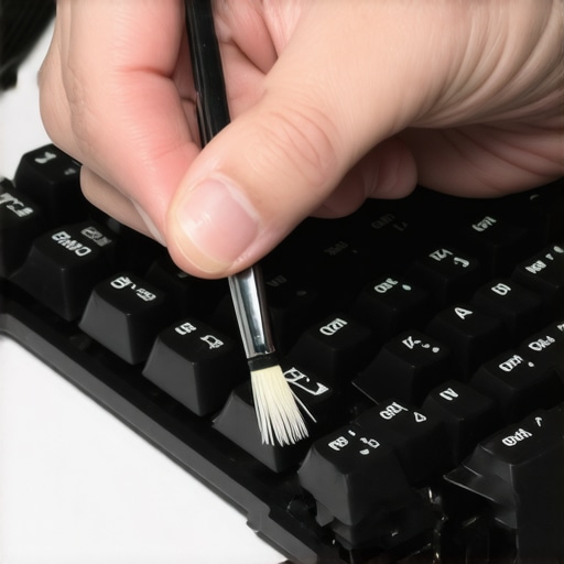 Tuning mechanical keyboard stabilizers A person carefully lubing mechanical keyboard stabilizers for better performance